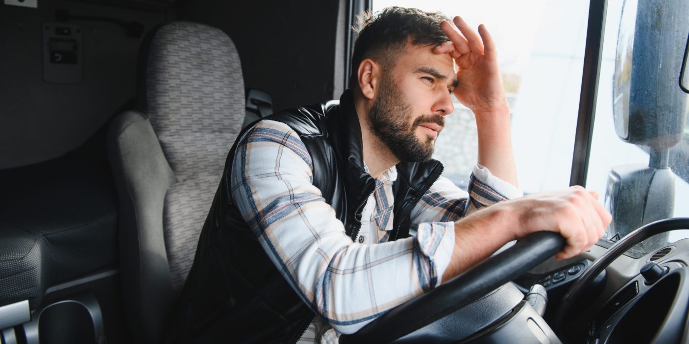 Long-haul truck driver practising fatigue management while operating freight services, interstate refrigerated freight, and modern transport solutions across Australia.
